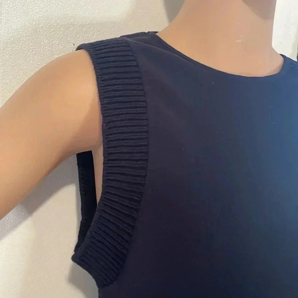COS Navy Relaxed fit Ribbed vest - Picture 4 of 10
